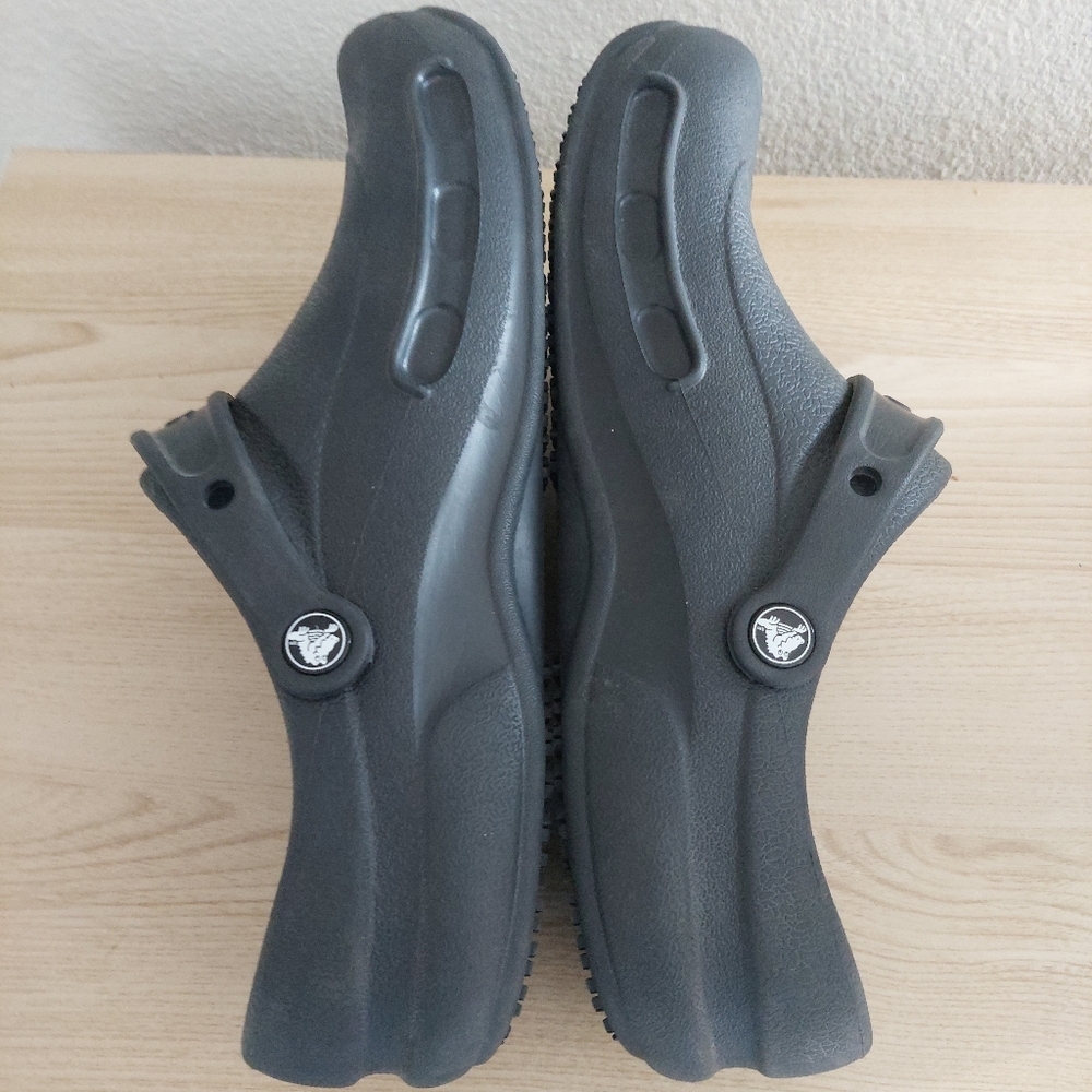 CROCS Bistro Black Work Clogs Men's Size 11 - Picture 3 of 6